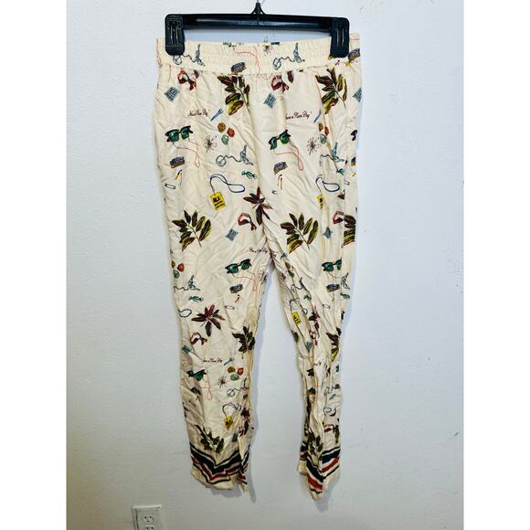 SCOTCH & SODA Multicolored Printed Vacation Themed Loose Gia Pants size Medium - Picture 5 of 14